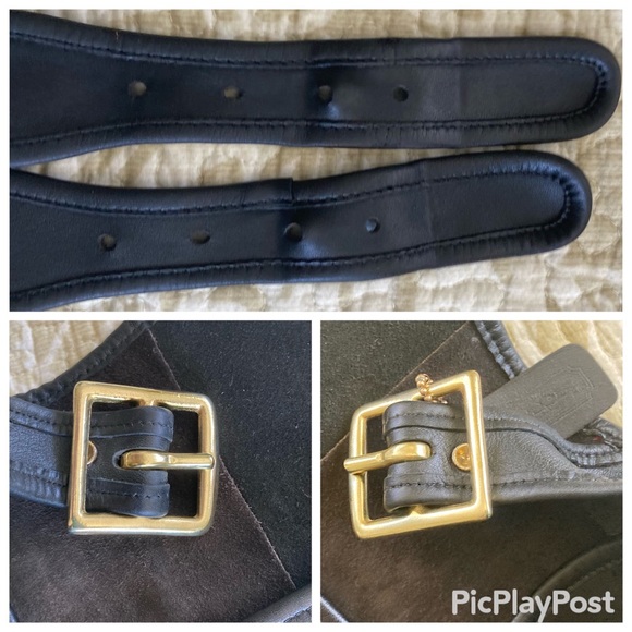 RARE Vintage 80’s Collector Condition Coach Courier Bag # 9800 in Black Leather. - Picture 7 of 16